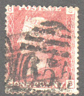 Great Britain Scott 33 Used Plate 174 - SB - Click Image to Close
